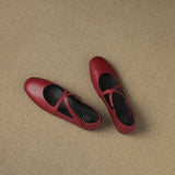 Zeor | Ballerines en Cuir Véritable