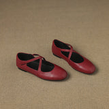 Zeor | Ballerines en Cuir Véritable