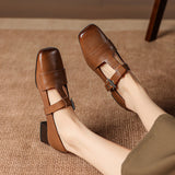Veyra | Talons en cuir véritable