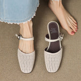 Nilda | Mules en Cuir Véritable
