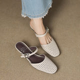 Nilda | Mules en Cuir Véritable