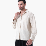 Kai | Chemise en Lin à Manches Longues Légère pour Hommes d'Été