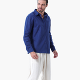 Kai | Chemise en Lin à Manches Longues Légère pour Hommes d'Été