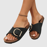 Theresa - Sandale orthopédique en velours