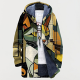 Emerson | Cardigan avec Motif Géométrique de Chat