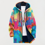 Emery | Sweat à capuche avec motif artistique coloré