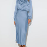 Maristela | Robe Maxi en Satin de Luxe
