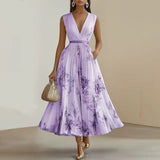 Renata | Robe Maxi Plissée Élégante
