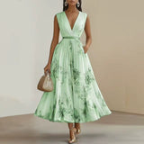 Renata | Robe Maxi Plissée Élégante