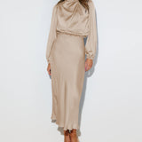 Maristela | Robe Maxi en Satin de Luxe