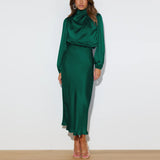 Maristela | Robe Maxi en Satin de Luxe