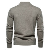 Gilet en Coton Tricoté pour Homme – Confort Décontracté avec Col Montant