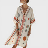 Émilie - Robe de Plage Élégante en Soie pour des Looks d'Été Inoubliables