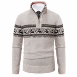 Pull Homme avec Demi-Zip – Pull Décontracté en Mélange de Coton