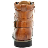 Gijs™ Bottes en Cuir Robustes pour Hommes avec Boucle et Lacets