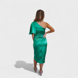 Cátia - Robe Brillante en Satin