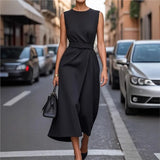 Clara | Robe Élégante à Encolure Ronde