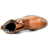 Gijs™ Bottes en Cuir Robustes pour Hommes avec Boucle et Lacets