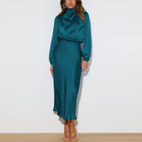Maristela | Robe Maxi en Satin de Luxe
