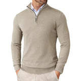 Caitlin™ Luxe Pull pour Hommes à Col Zippé