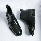 Fabian™ Bottines Chelsea Brillantes pour Hommes