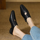 Olga | Mules en Cuir Véritable