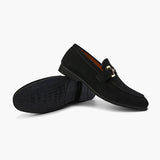 Elias | Chausson pour homme en daim avec un élégant détail métallique