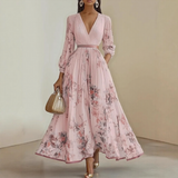 Renata | Robe Maxi Plissée Élégante