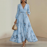 Renata | Robe Maxi Plissée Élégante