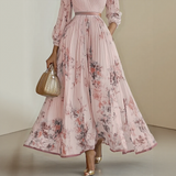 Renata | Robe Maxi Plissée Élégante