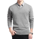 Sanderijn™ Pull Classique pour Hommes avec Col en V