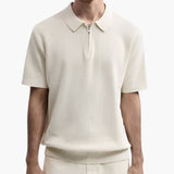 Brooks | polo en maille à manches courtes pour hommes avec demi-zip