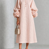 Marnie | Robe midi à boutons floraux
