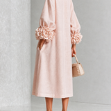 Marnie | Robe midi à boutons floraux