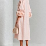 Marnie | Robe midi à boutons floraux