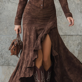 Carlotta | Robe longue avec volants