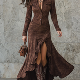Carlotta | Robe longue avec volants