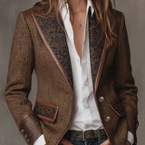Arabella | Blazer à Panneaux Chevron