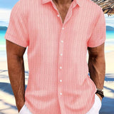 Owen | Chemise d'Été à Manches Courtes Coupe Relaxée Rayée