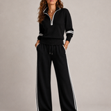 Ensemble Pantalon zip mi-haut pour femmes