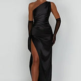 Ana | Robe de Soirée en Satin Drapé