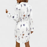 Noémia - Robe chemise florale élégante