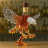 Bouteille de whisky en forme d'aigle avec tête blanche