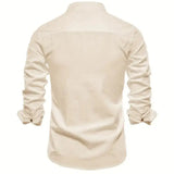 Chemise Homme Slim Fit Boutons Élégante Casual