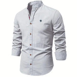 Chemise Homme Slim Fit Boutons Élégante Casual
