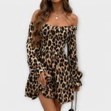 Catarina - Robe courte à imprimé léopard
