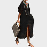 Marlene - Robe en lin de coton
