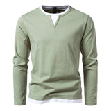 Coen™ Casual Homme Longsleeve avec Col V