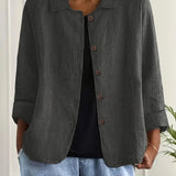 Ria | Blouse Fluide avec Boutonnage