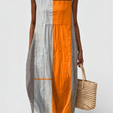 Marie - Robe en Blocs de Couleurs